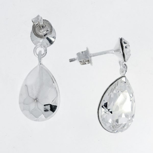 crystal, swarovski, big crystal, small crystal, earrings, pear crystal, handmade, jewel, gift, for woman