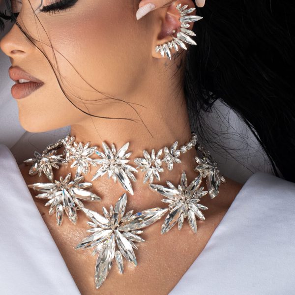 necklace, Earrings, swarovski, handmade, jewel, silver, elegant, cercei, gift, cadou, accesories, sparkle, elegance, feminine, femei
