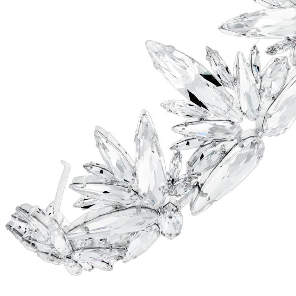 Crystal crown, swarovski, handmade, jewel, silver, elegant, gift, cadou, accesories, sparkle, elegance, feminine, femei
